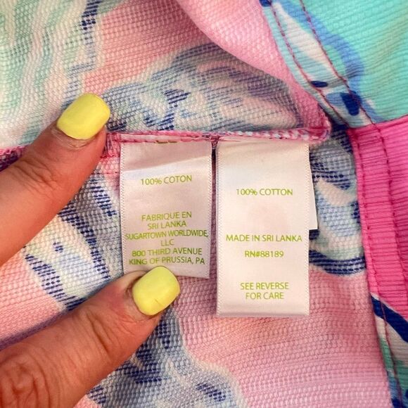 Lilly Pulitzer nwt little Liza girls shorts in pink pout size 14 - Picture 6 of 8